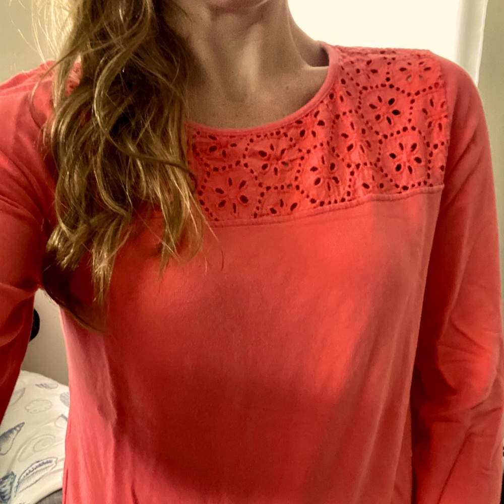 Venus Spring Sweater, coral, size L